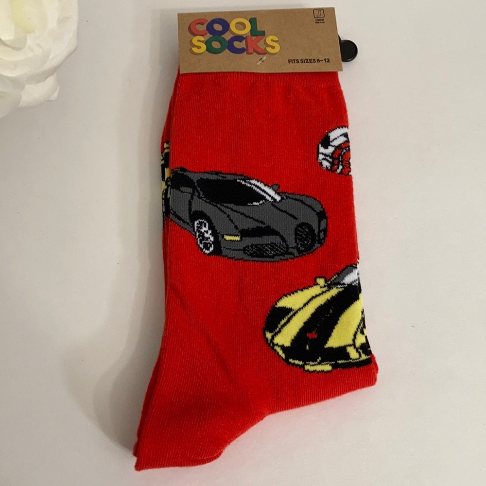 COOL SOCKS IN RED SIZE 6-12